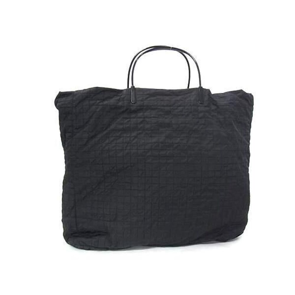 PRADA Tester Handle Handbag Tote Bag Black